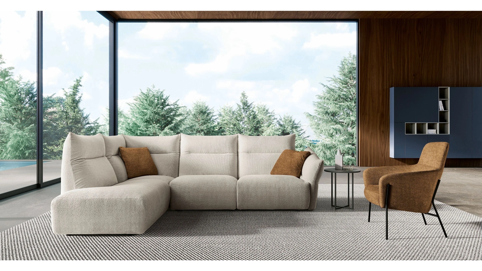 Divano angolare Jump di Spagnol Salotti