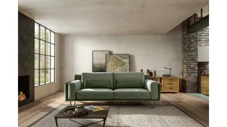 Divano lineare in tessuto Living Chic di Samoa
