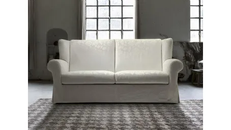 Divano dal design classico in tessuto Mirò di Spagnol Salotti