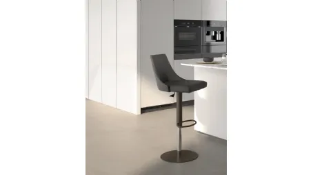 Sgabello in ecopelle Flick di Easyline