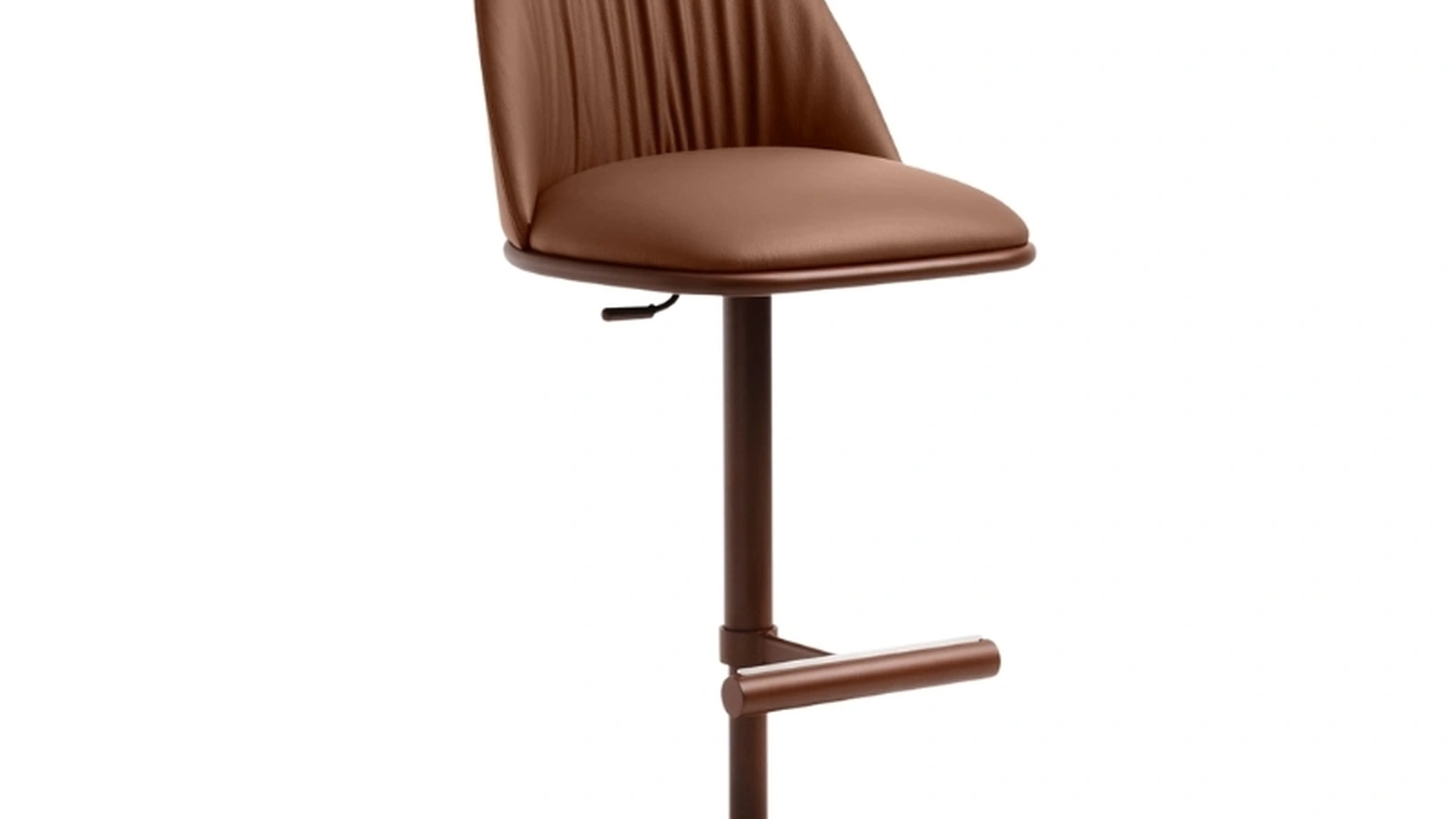 Sgabello in pelle Lea Deluxe di Midj