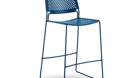 Sgabello in metallo Slim di Midj