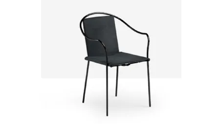 Sedia Rem in cuoio di Midj