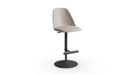Sgabello in pelle Lea SG di Midj