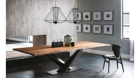 Tavolo con piano in legno Stratos Wood di Cattelan Italia