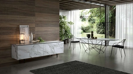 Tavolo Fil8 Fisso in Ceramica di Ozzio