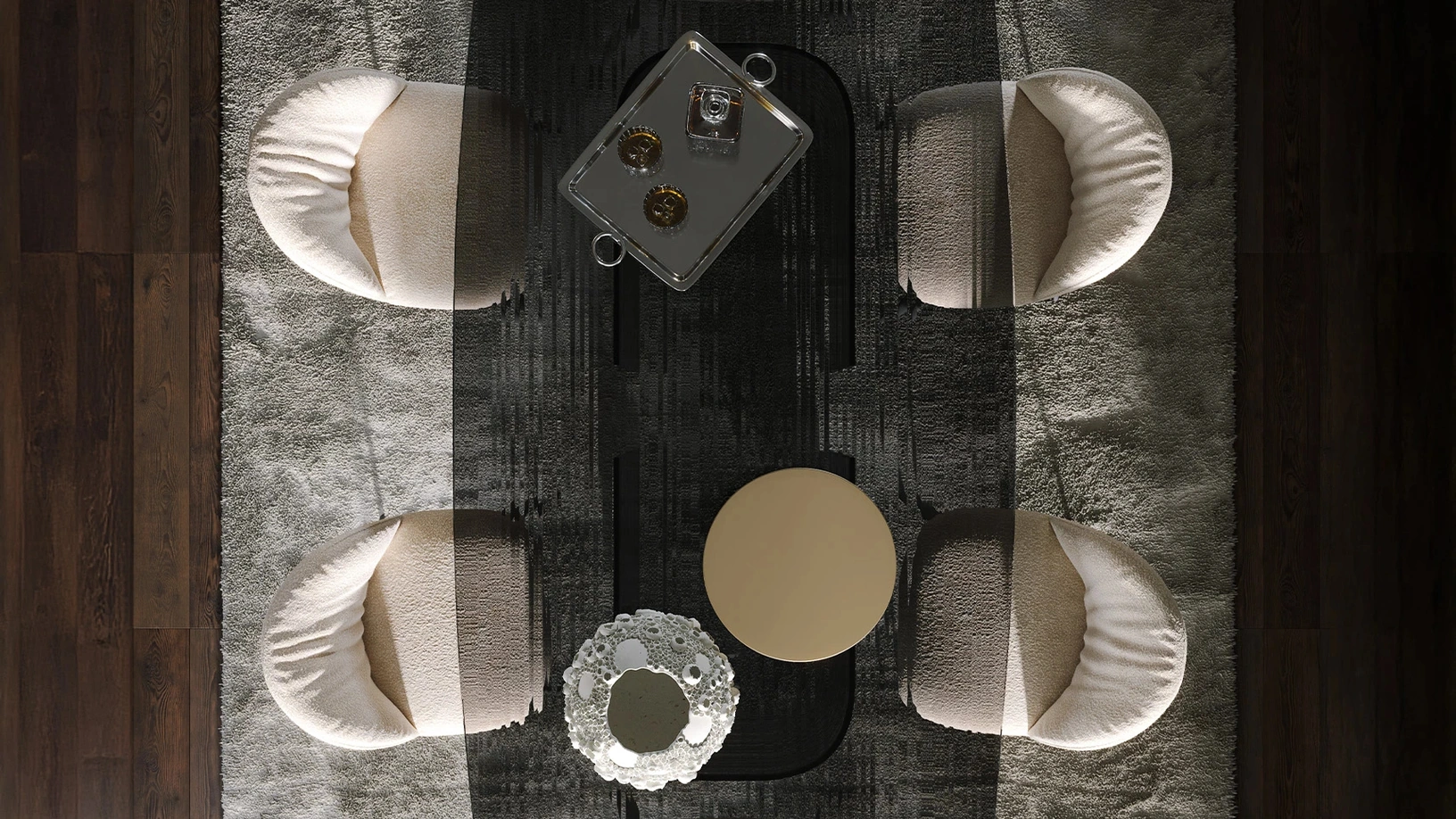 Tavolo in vetro Millerighe di Tonin Casa