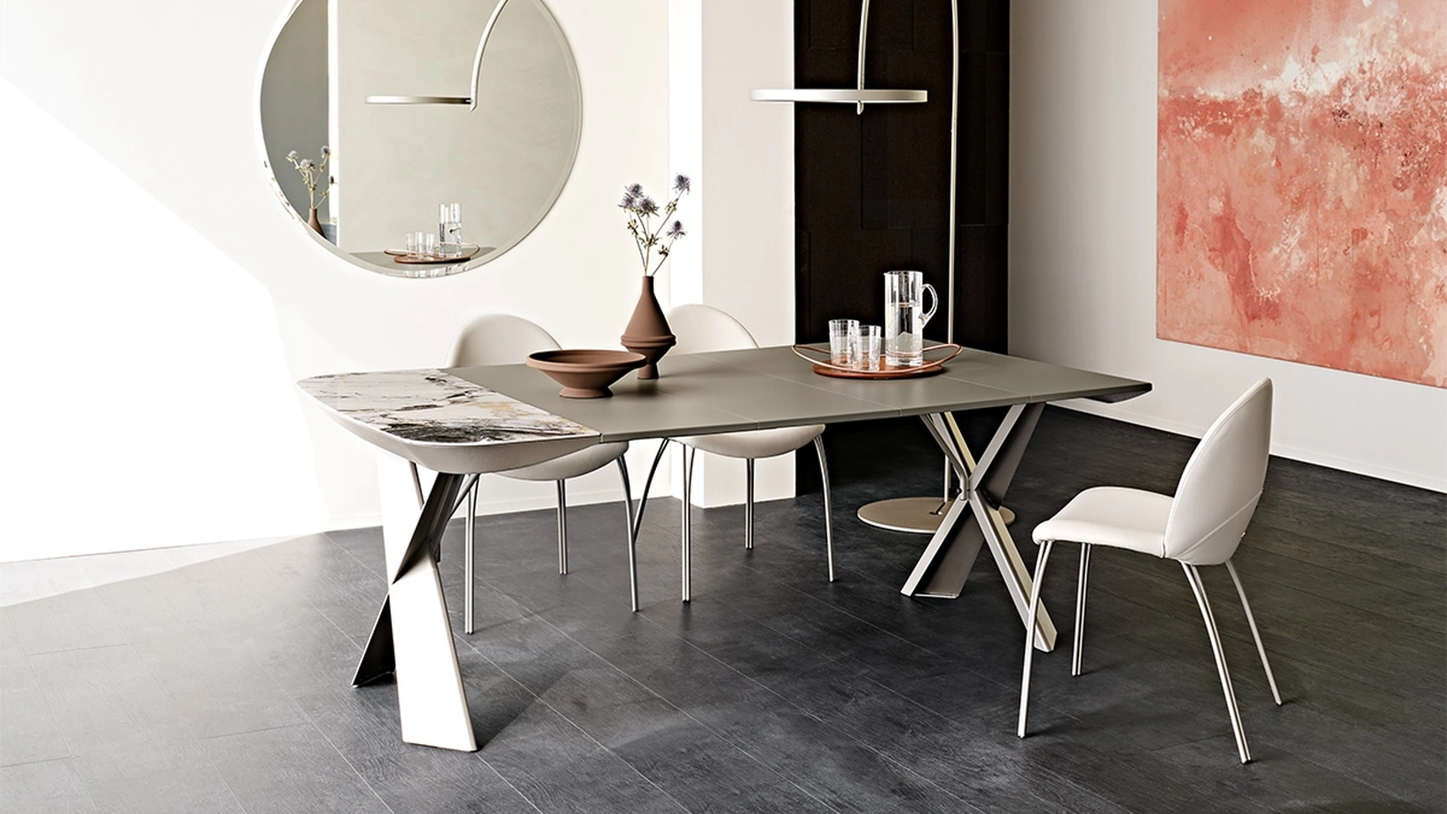 Tavolo Consolle allungabile Terminal Keramik Drive di Cattelan Italia