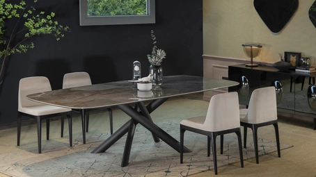 Tavolo Style in ceramica di Tonin Casa